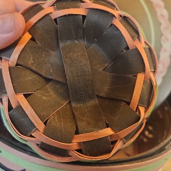 Longaberger birthday basket set - Picture 9 of 10